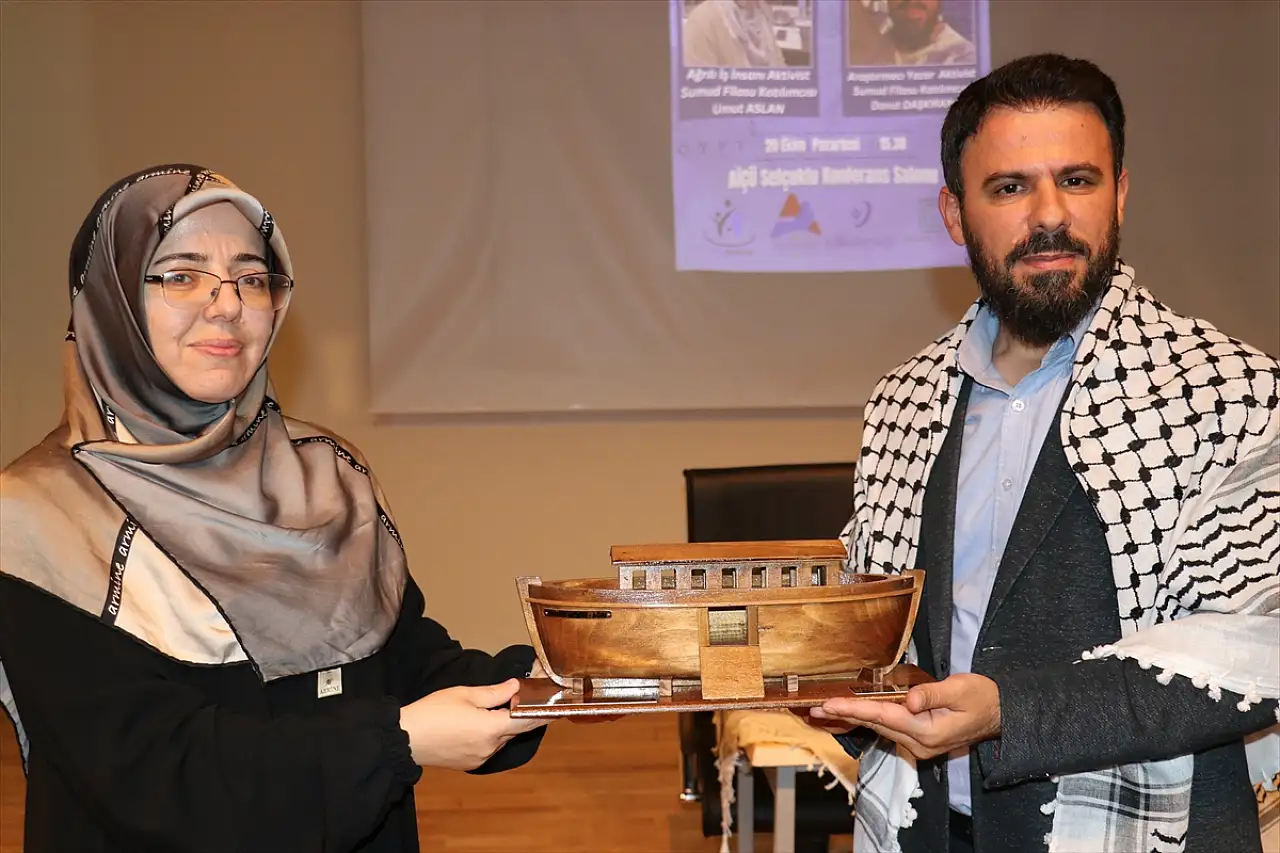 Ağrı'dan çıkan iki yürek Gazze için direndi