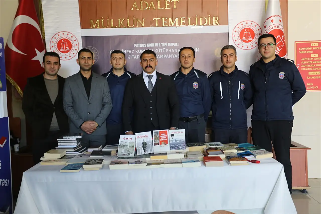 Patnos Adliyesi'nden hükümlülere umut olacak kitap seferberliği