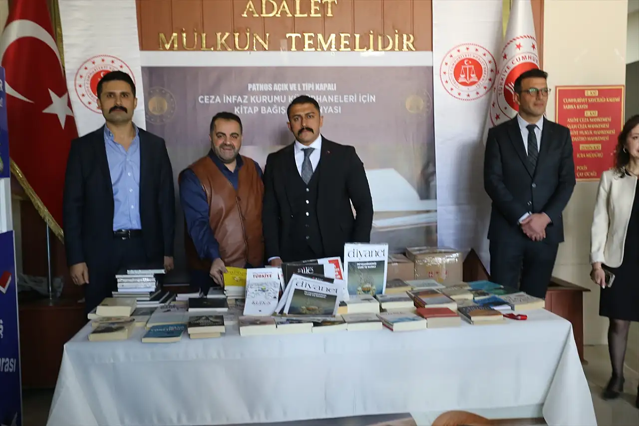 Patnos Adliyesi'nden hükümlülere umut olacak kitap seferberliği