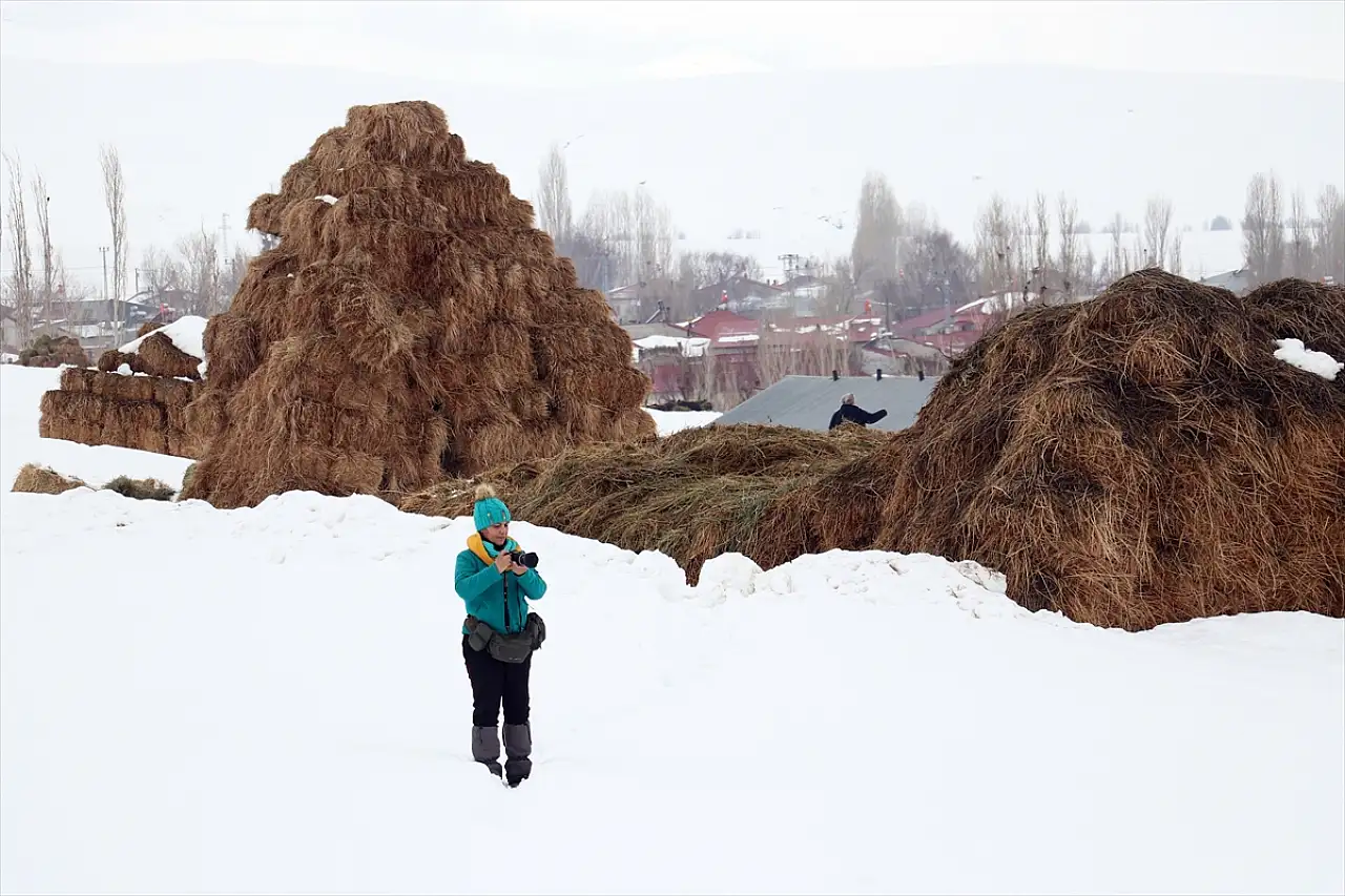 Karla kaplanan Ağrı fotoğraf tutkunlarını ağırlıyor