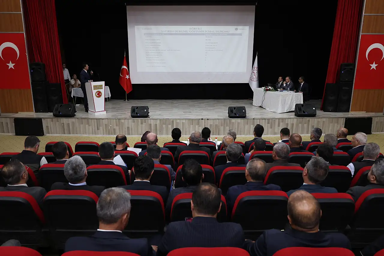 Ağrı'da yatırım ve hizmetler kapsamlı şekilde değerlendirildi