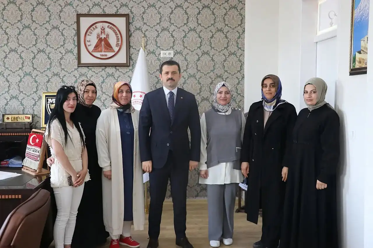 Tutak Kadın Kooperatifi'nden Kaymakam Ahmet Coşkun'a ziyaret