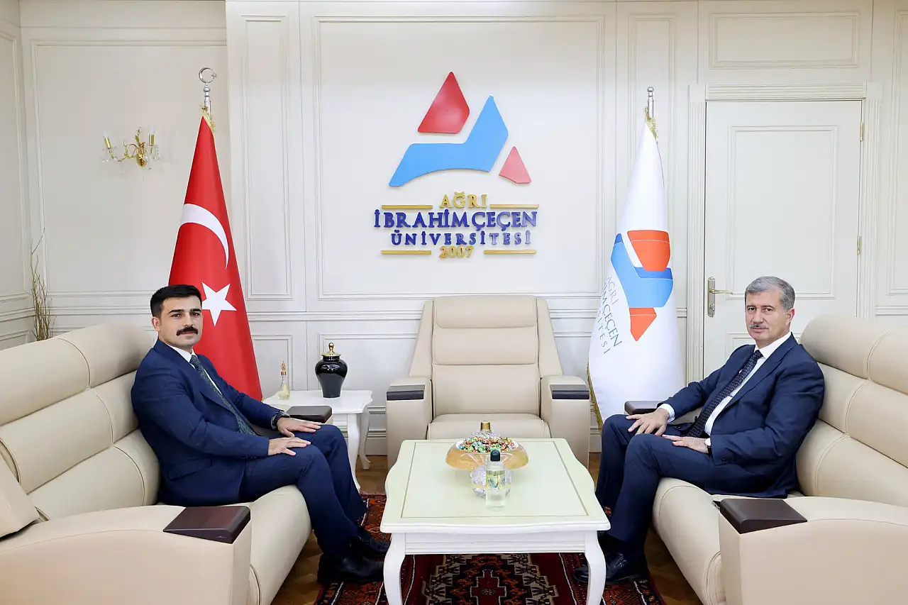 AİÇÜ Rektörü Gülçin, Adalet Komisyonu Başkanı Yiğit'i ağırladı