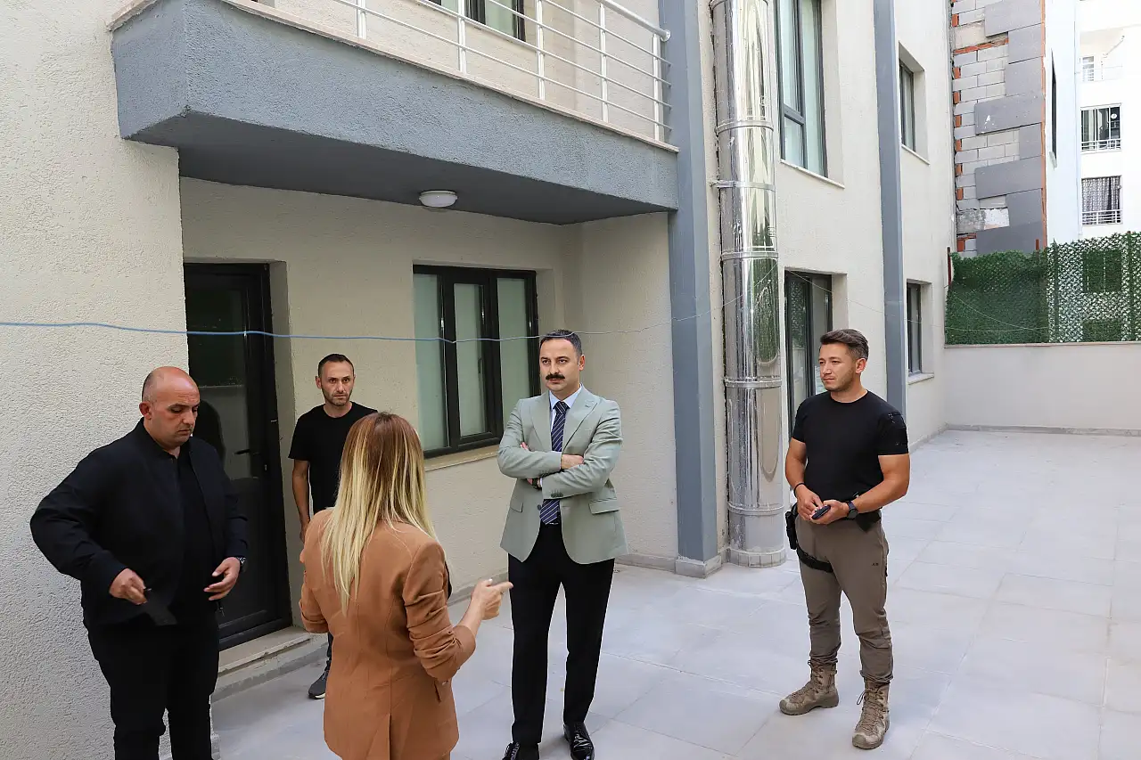 Kaymakam Ayvat, üniversite öğrencileri gelmeden yurdu denetledi