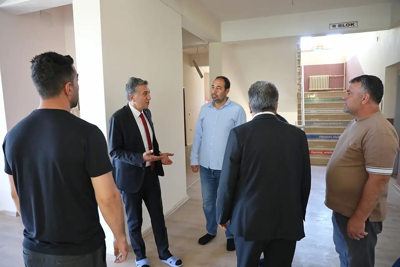 Patnos'ta okuldan pansiyona kapsamlı denetim yapıldı