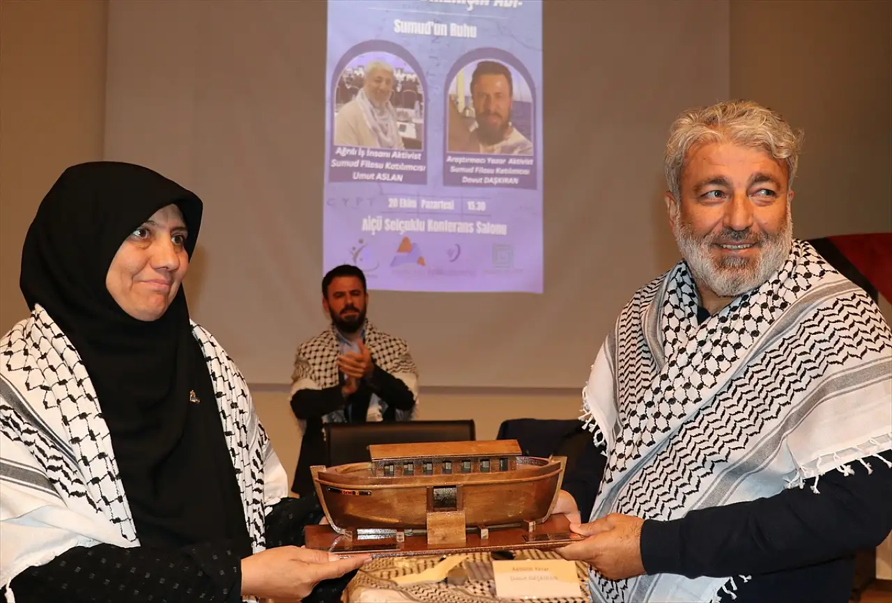 Ağrı'dan çıkan iki yürek Gazze için direndi