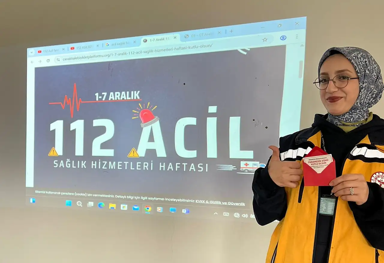 Fatma Gözal Kız Yurdunda öğrencilere ilk yardım bilgilendirmesi