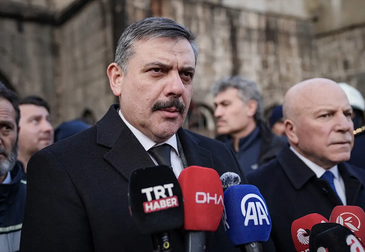 Erzurum'daki Taş Ambarlar'da çıkan yangın söndürüldü