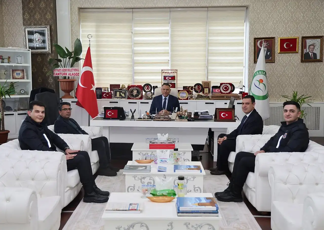 Iğdır S Tipi Kapalı Ceza İnfaz Kurumu Heyetinden Rektör Gürel'e Ziyaret