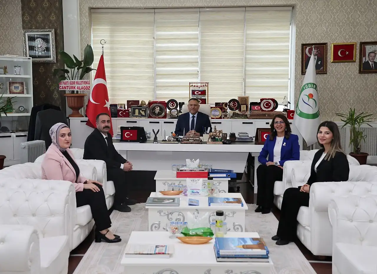 Iğdır Müze Müdürlüğü Heyetinden Rektör Gürel'e Ziyaret