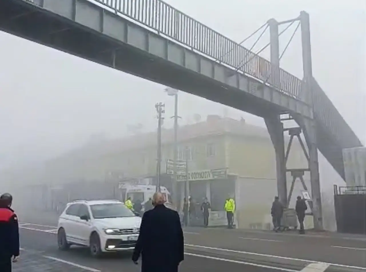 Ağrı'da üst geçide çıkan vatandaş intihar girişininde bulundu