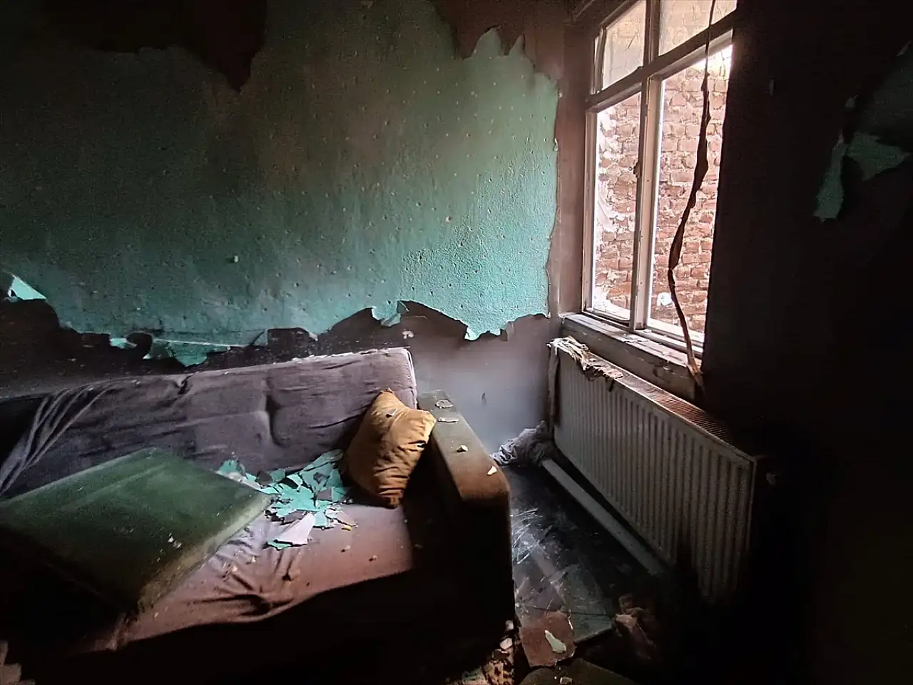 Erzurum'da müstakil evde çıkan yangın korkuttu