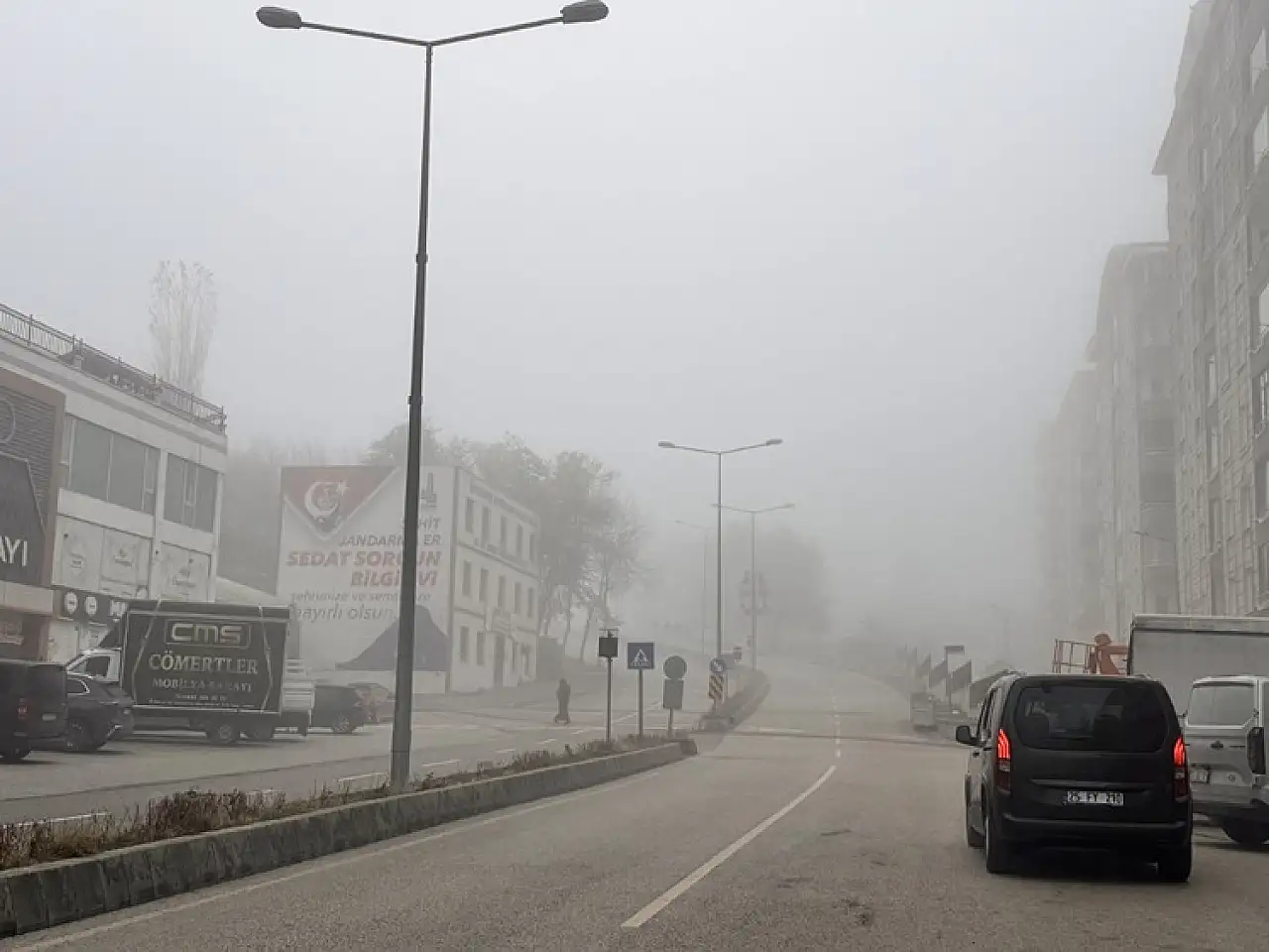 Erzurum ve çevresinde soğuk hava etkisi: Kırağı, buzlanma ve sis günlük yaşamı zorlaştırdı