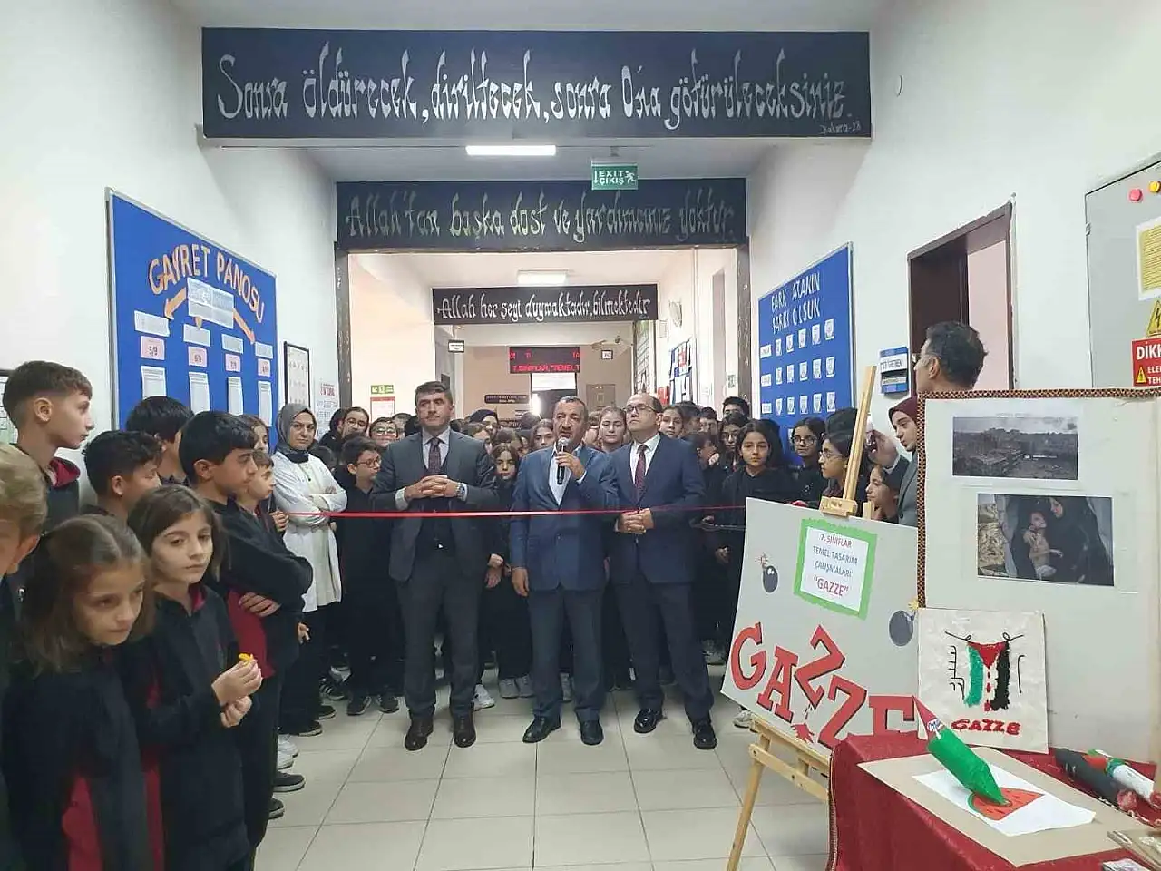 Erzurum'da öğrencilere Gazze için farkındalık sergisi düzenlendi