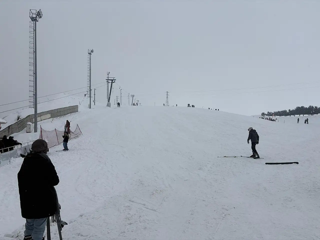 Ağrı Küpkıran Kayak Tesisleri'nde hafta sonu yoğunluğu