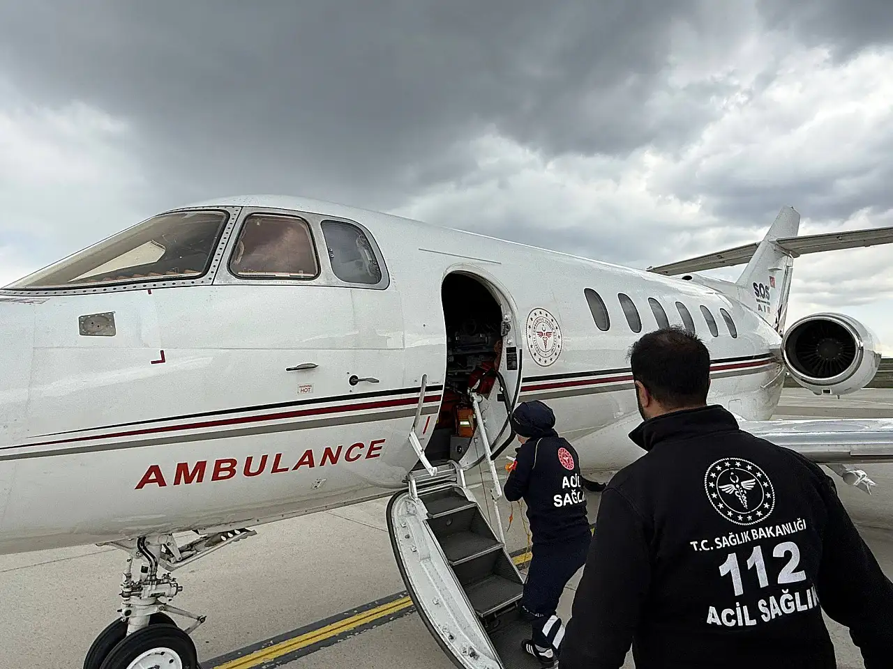 Ağrı'da yenidoğan bebek uçak ambulansla Elazığ'a sevk edildi