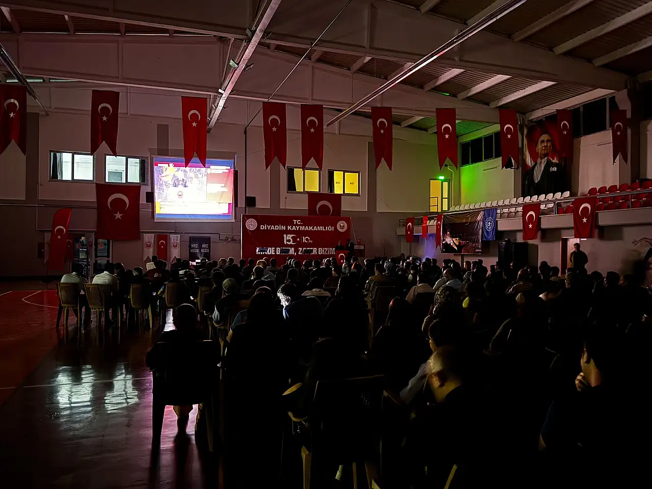 Diyadin'de 15 Temmuz Demokrasi ve Millî Birlik Günü birlik ve beraberlik içinde anıldı