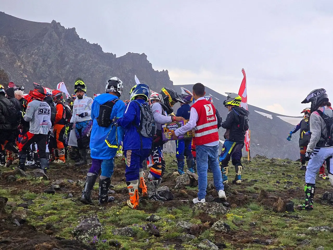 Diyadin'de Enduro Şampiyonası'na Kızılay ve SYDV'den destek