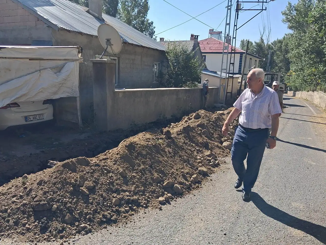 Eleşkirt'te Karşıyaka Mahallesi doğalgaza kavuşuyor