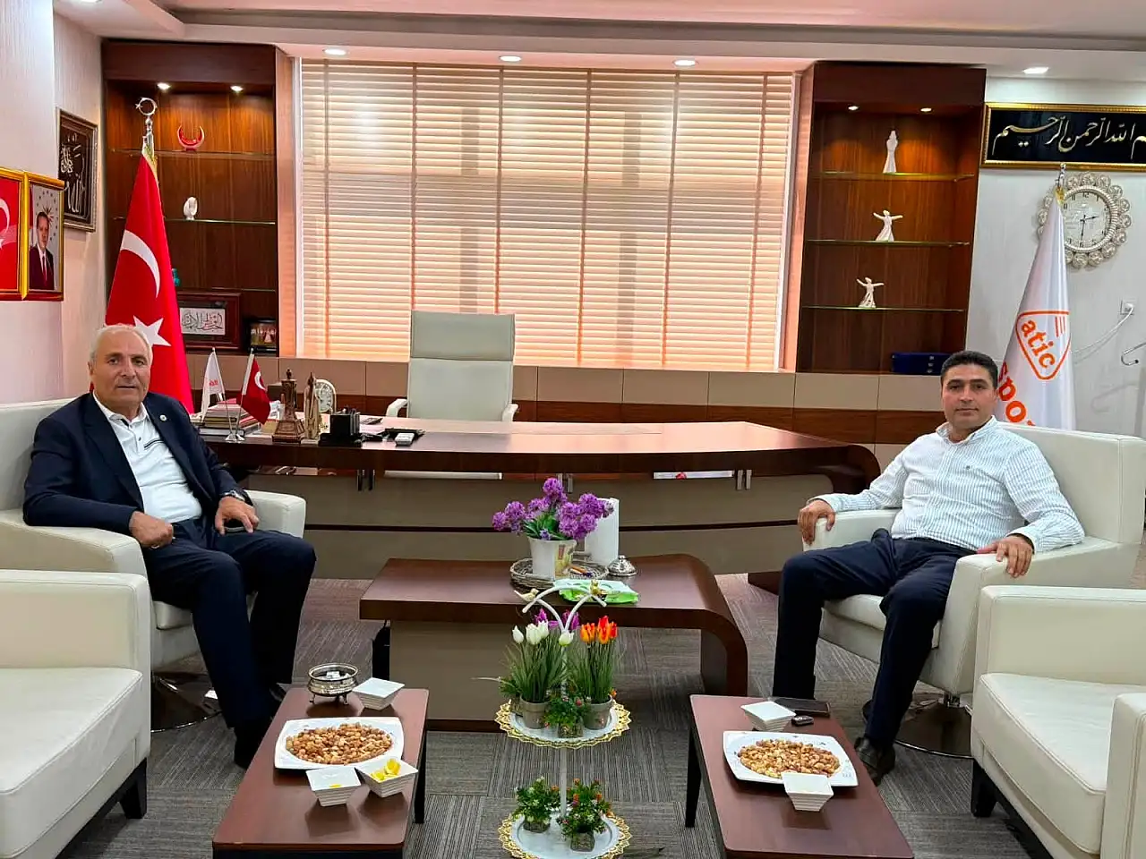Başkan Yakut'tan tekstil sektöründe faaliyet gösteren Önder Ballı'ya ziyaret