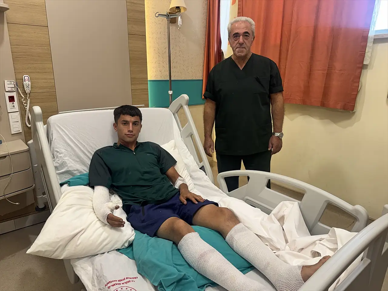 Iğdır'da motosikletini temizlerken bir anda alevler içinde kaldı