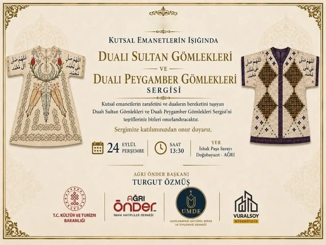 İshak Paşa Sarayı'nda dualı gömlekler sergilenecek