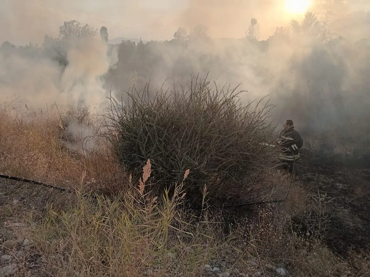Ağrı'da mangal keyfi az kalsın faciaya dönüşüyordu
