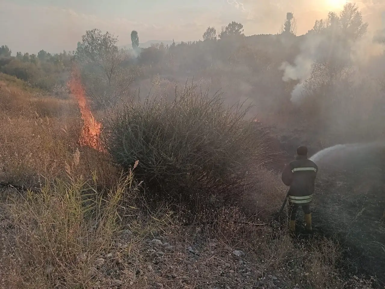 Ağrı'da mangal keyfi az kalsın faciaya dönüşüyordu