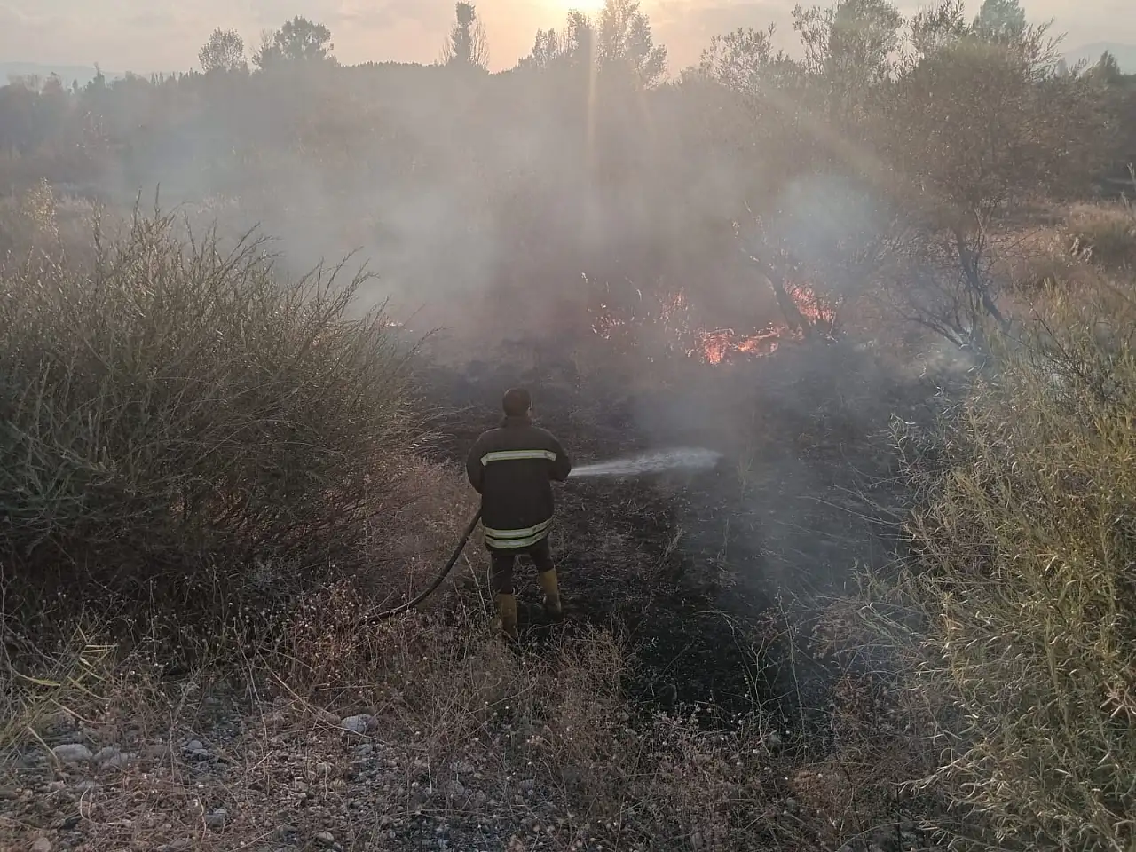 Ağrı'da mangal keyfi az kalsın faciaya dönüşüyordu