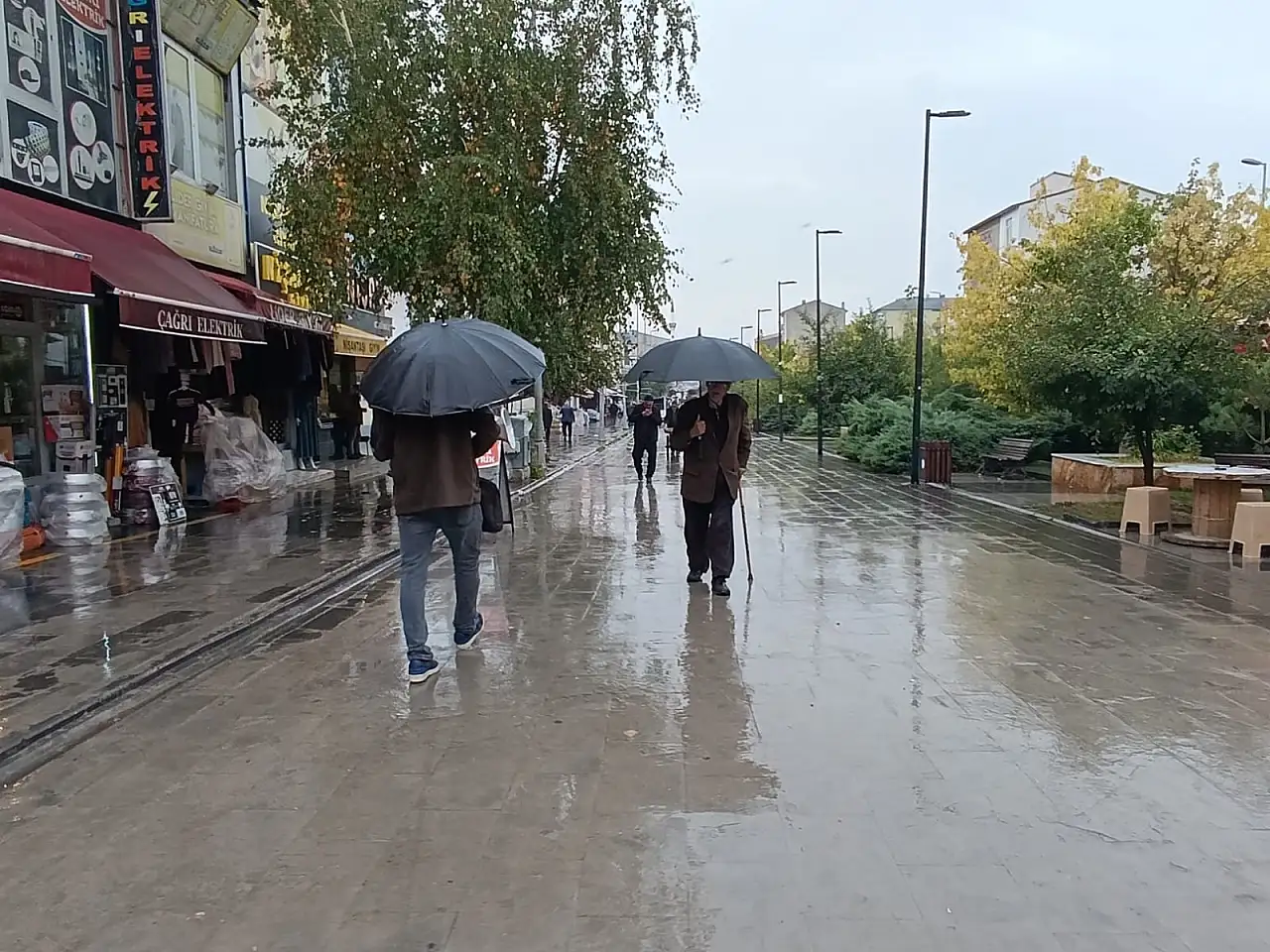 Ağrı'da sonbahar yağmuru etkisini sürdürüyor