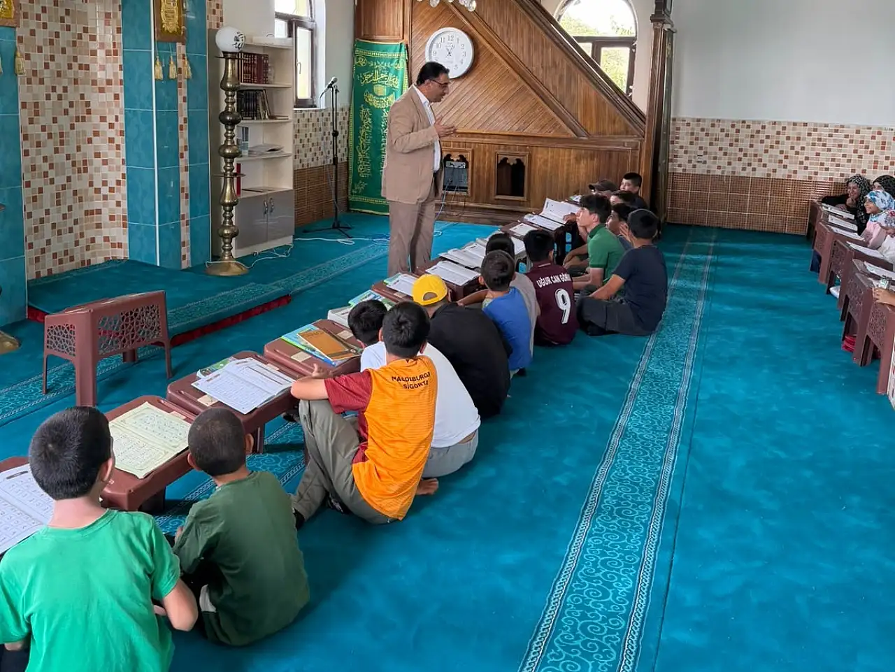 Müftü Demirkaynak Yaz Kur'an Kursu ziyaretlerini sürdürüyor