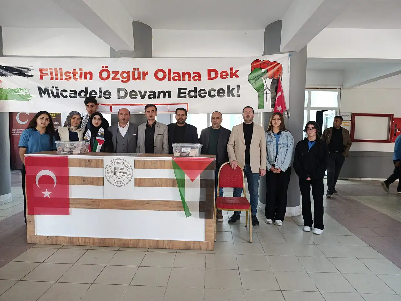 Gazze'ye yardımlar, Ağrılı öğrencilerin kumbaralarında toplandı