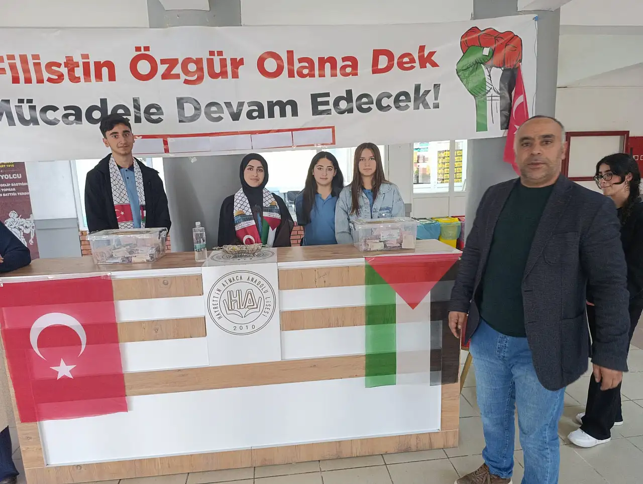 Gazze'ye yardımlar, Ağrılı öğrencilerin kumbaralarında toplandı