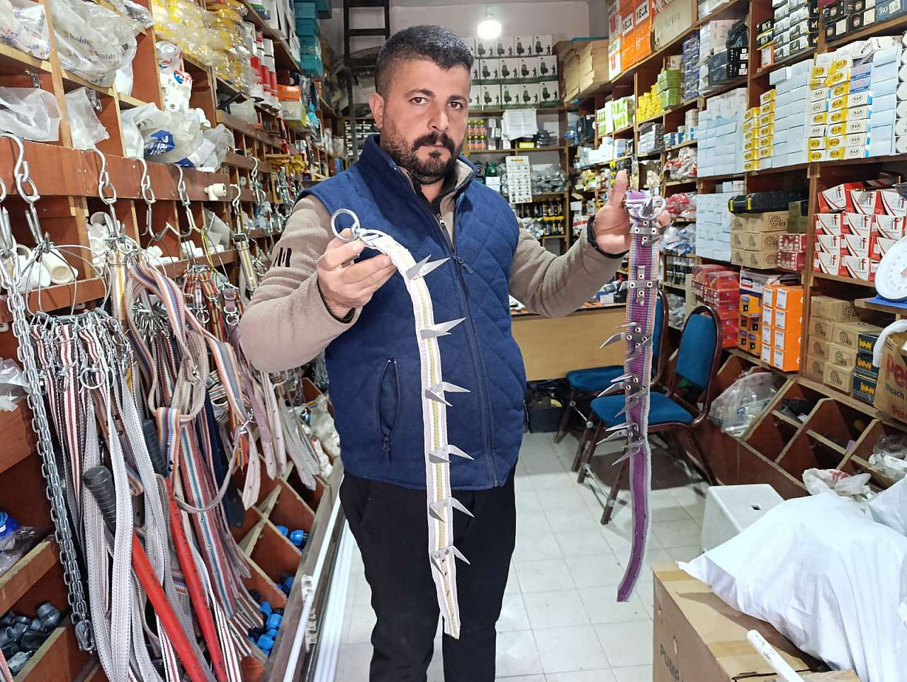 Ağrı'da çoban köpekleri için koruyucu tasmalar talep görüyor