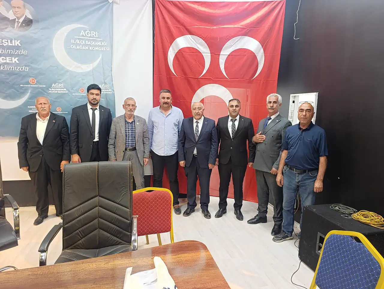 MHP Doğubayazıt İlçe Başkanlığına yeniden Ahmet Tan seçildi
