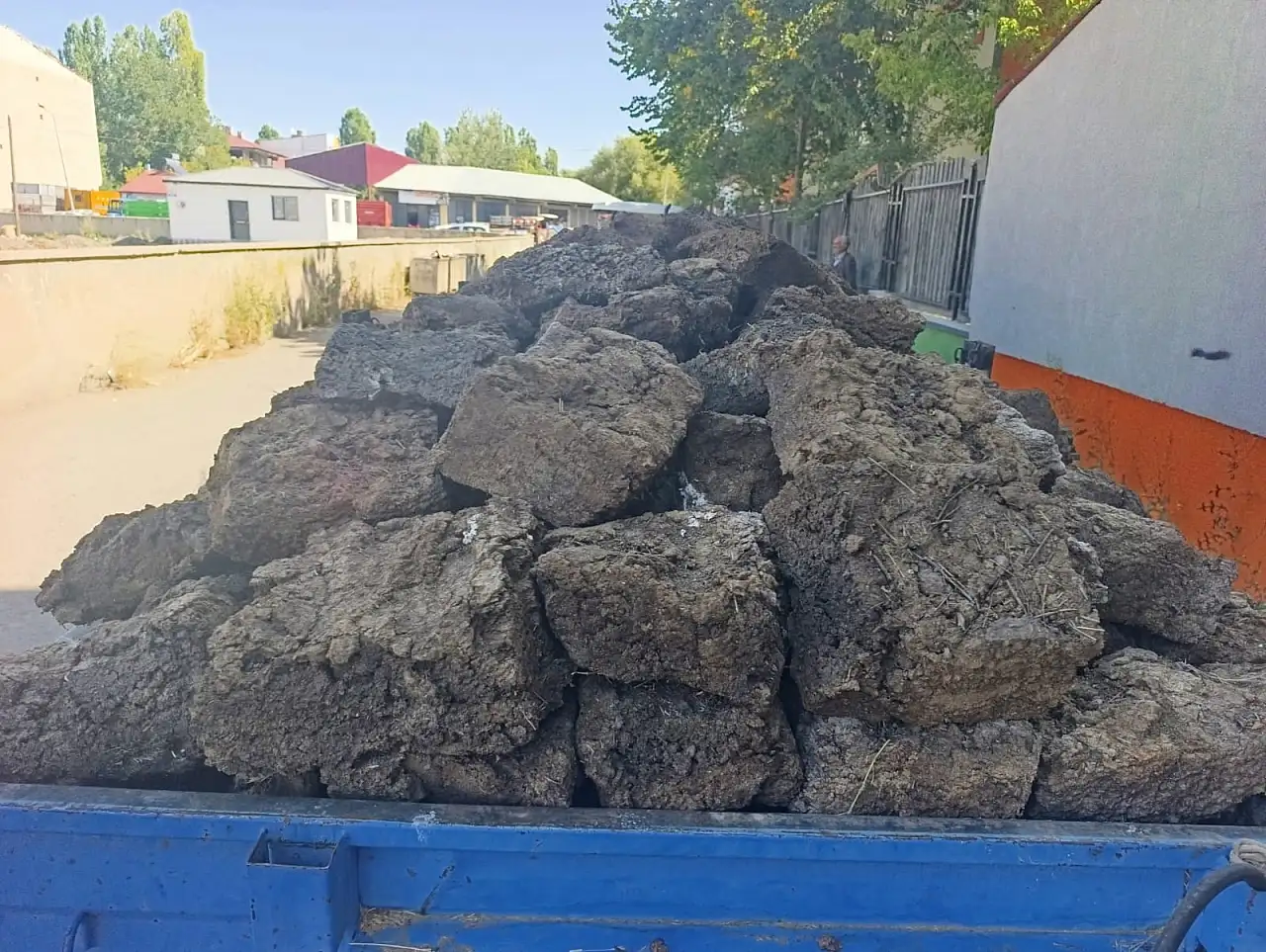Ağrı'da kışlık tezekler satışa çıktı: Bir römorku 5 bin lira