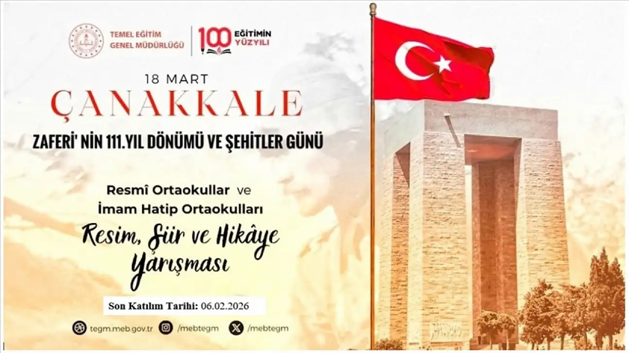 MEB'den 18 Mart'a özel öğrencilere yarışma