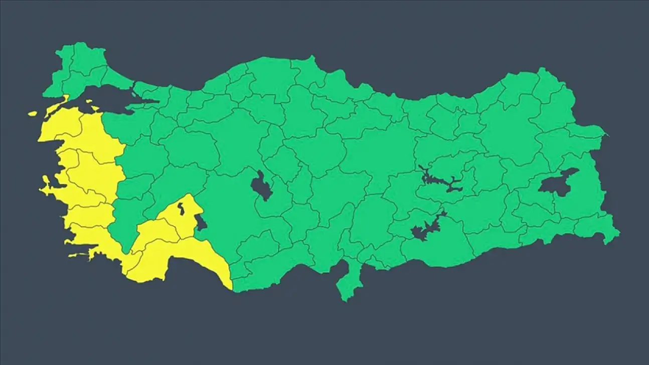 Meteorolojiden sarı kod: 9 il risk altında