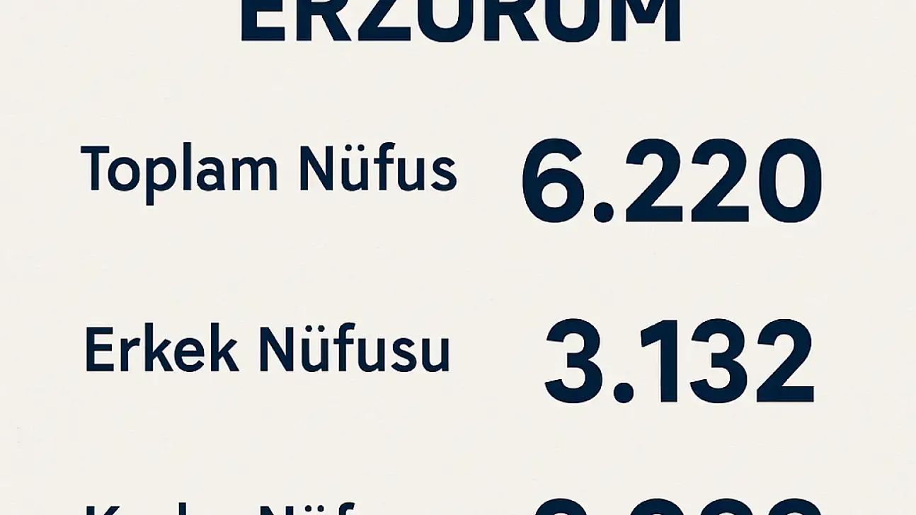 OLUR NÜFUSU ERZURUM – Güncel Verilerle İlçe Profili
