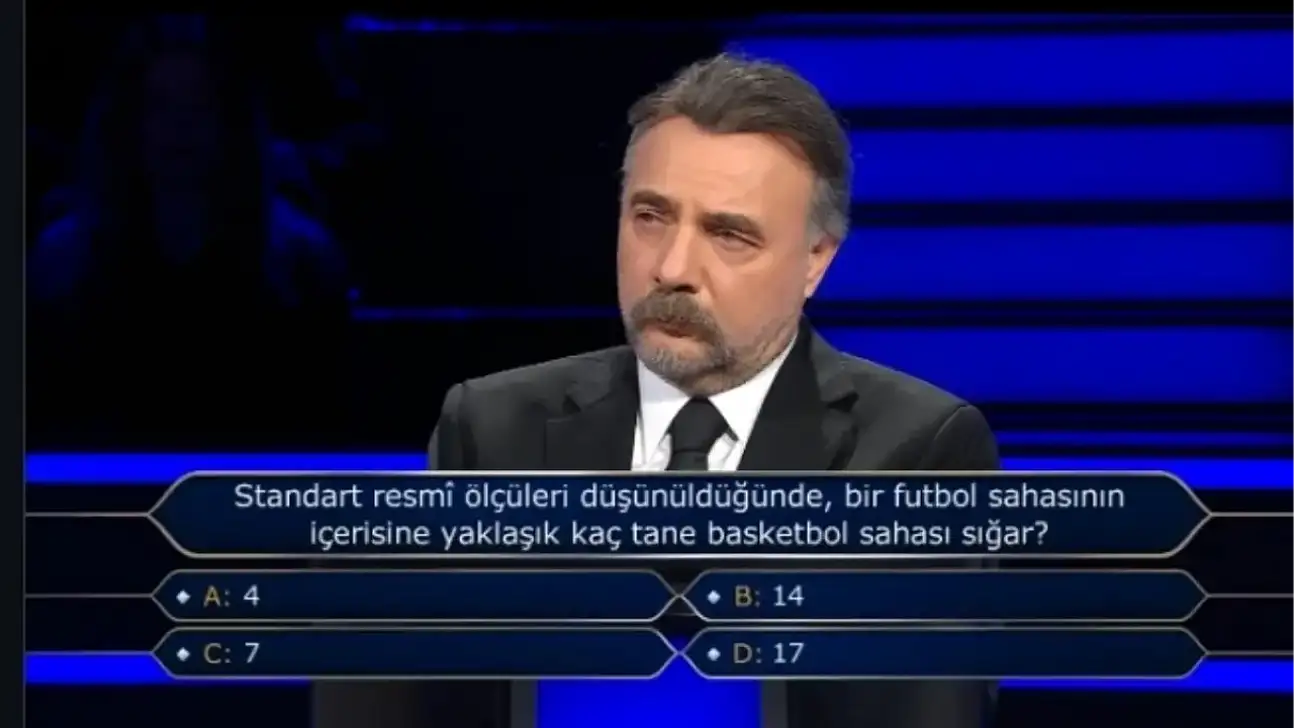 Standart resmi ölçüleri düşünüldüğünde bir futbol sahasının içerisine yaklaşık kaç tane basketbol sahası sığar?