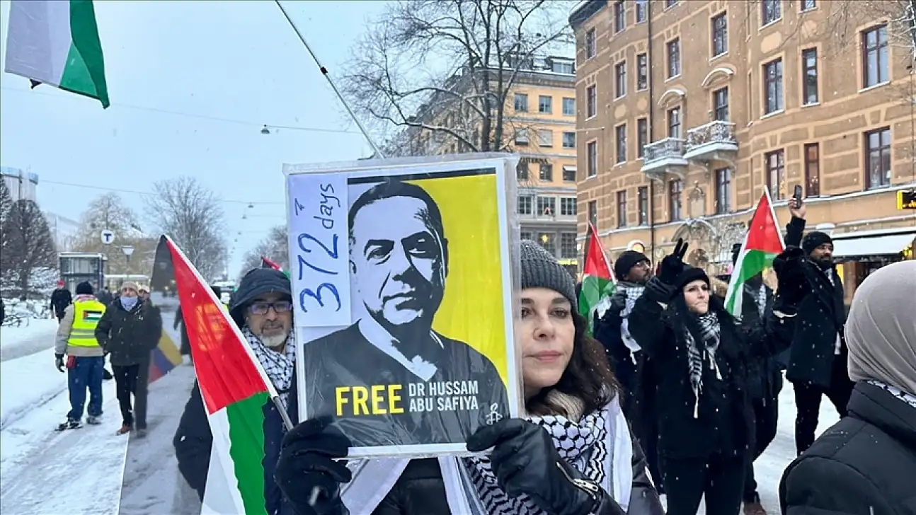 Stockholm sokaklarında Gazze ve Venezuela tepkisi