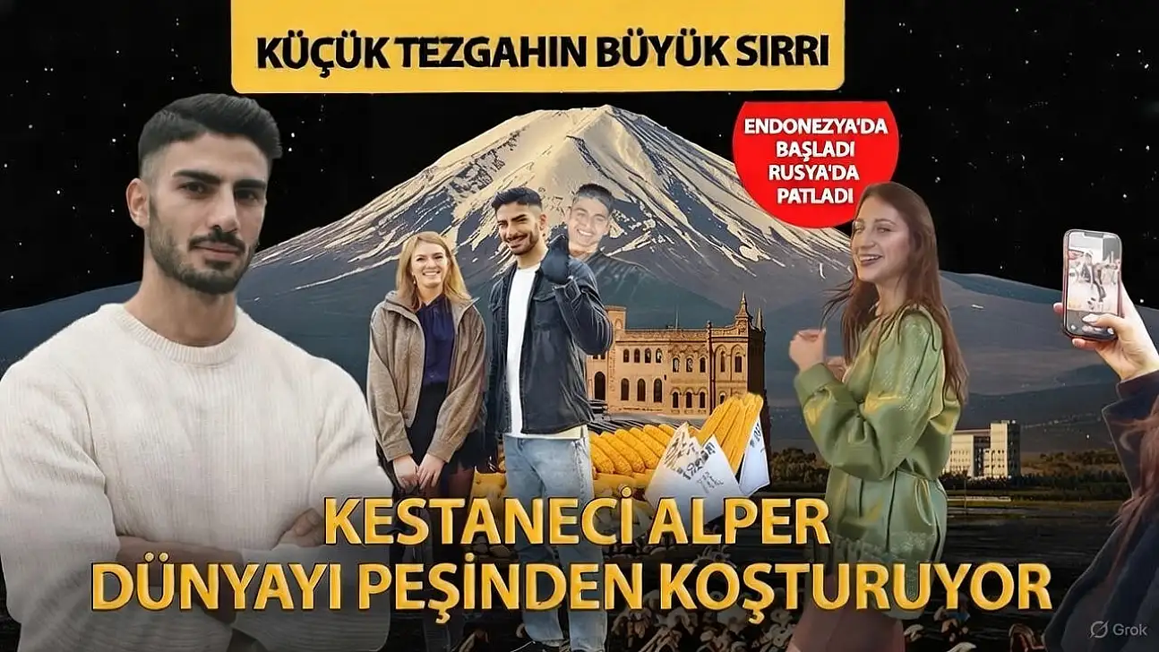 Turistler Onunla Fotoğraf Çekmek İçin Sıraya Giriyor: Ağrılı Kestaneci Alper Temel Dünya Gündeminde!