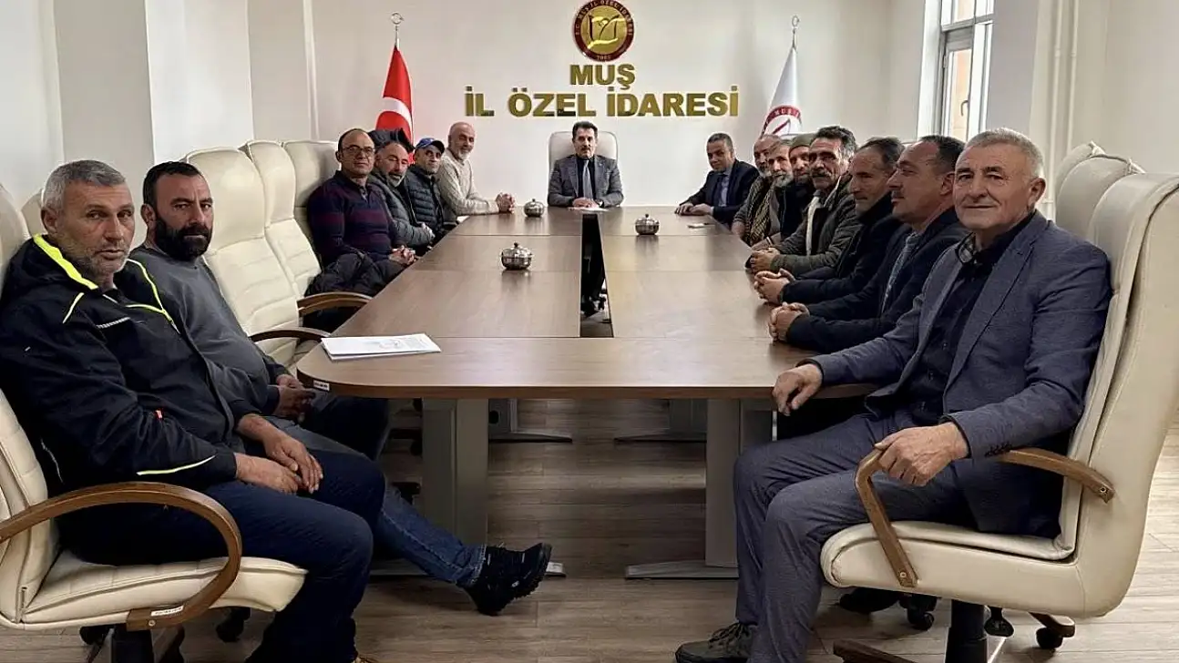 Varto Köy Muhtarlarından İl Özel İdaresine Yatırım Ziyareti