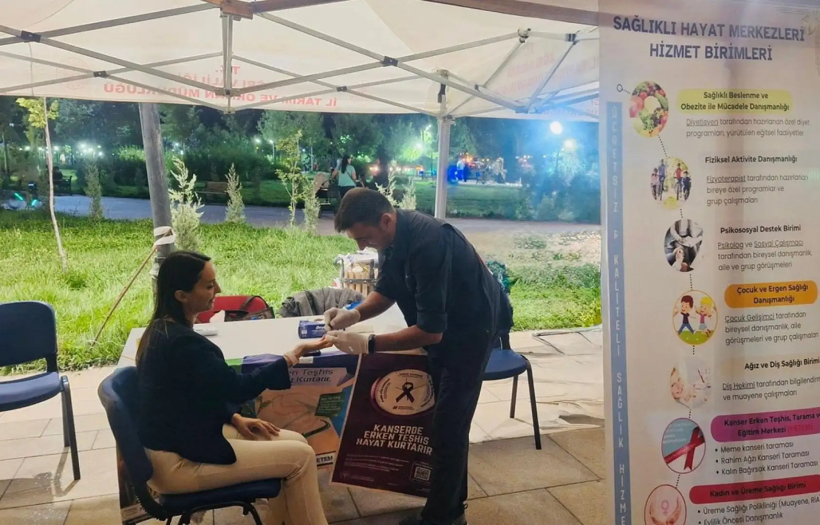 Ağrı'da Halk Sağlığı Haftası etkinlikleri Millet Bahçesi'nde devam ediyor