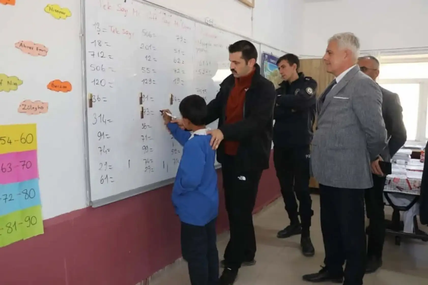 Tutak Kaymakamı Coşkun'dan köy okullarına sıcak ziyaret