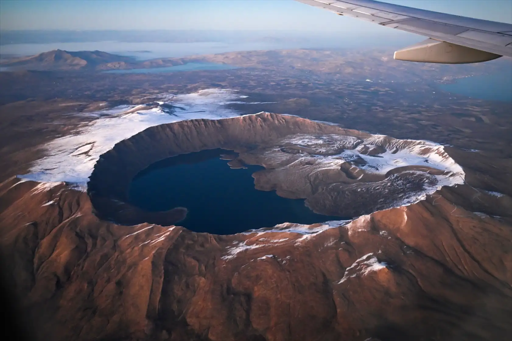 Nemrut Kalderası, Süphan ve Ağrı Dağı havadan görüntülendi