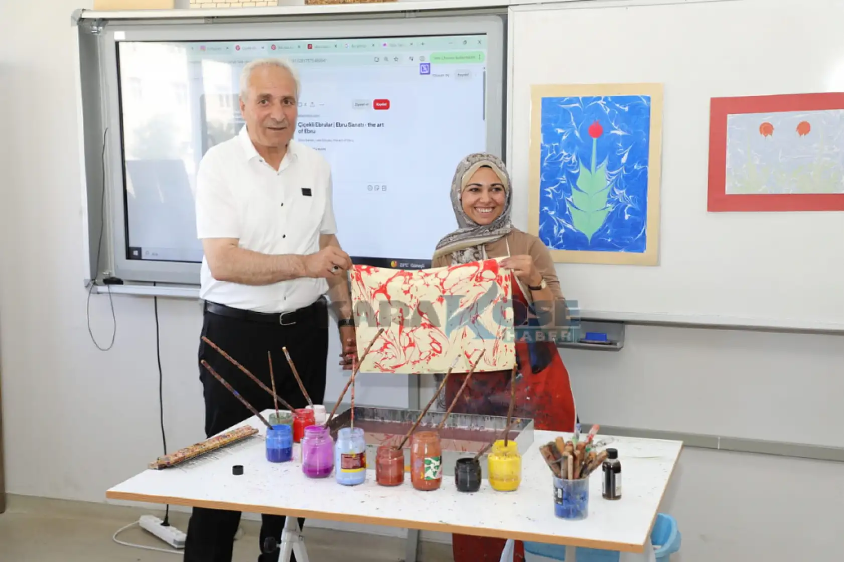 Eleşkirt'te gençler yaz tatilini sanat ve sporla değerlendiriyor