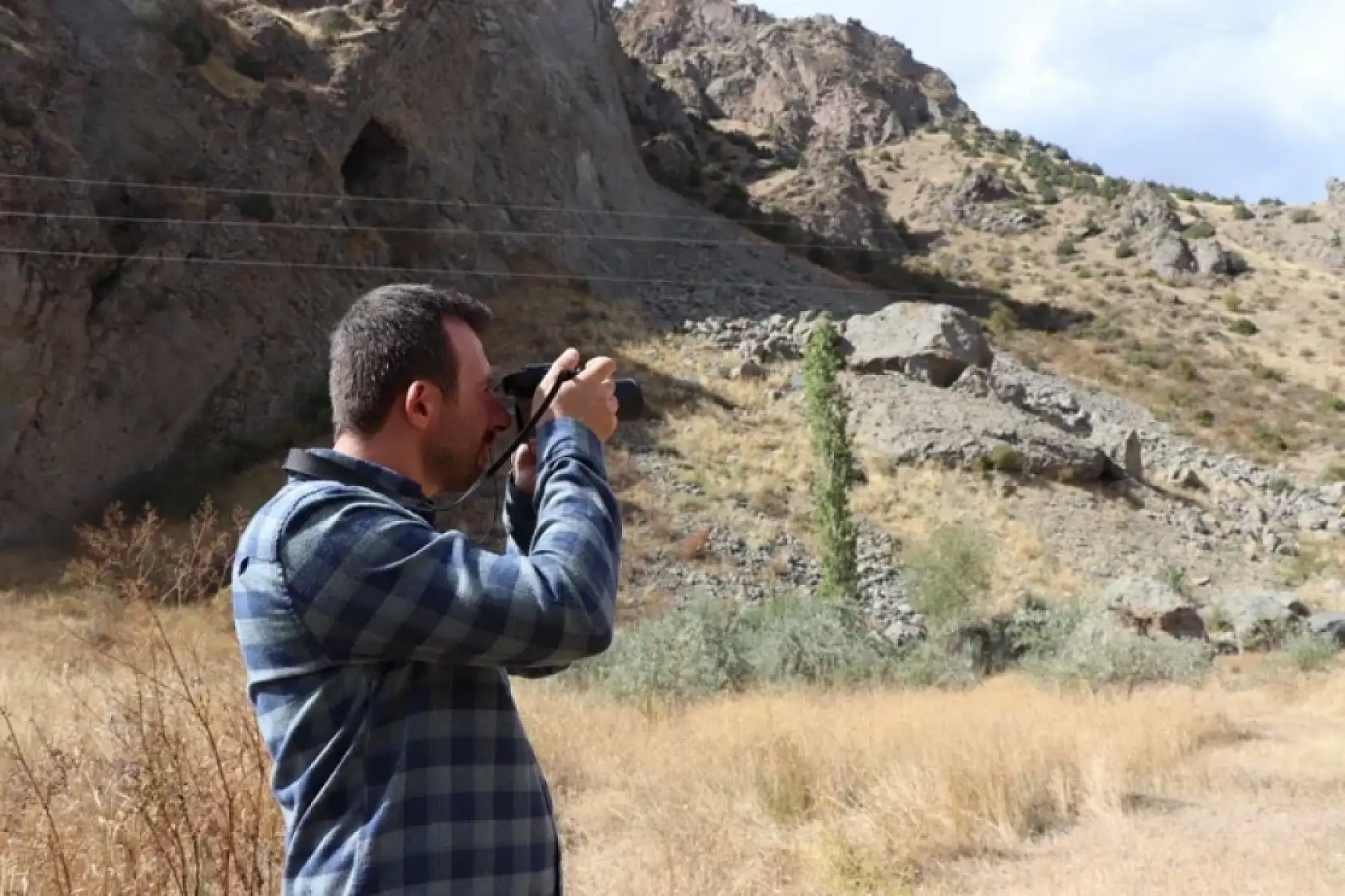 Erzurum'da doğa tutkununu heyecanlandıran anlar! Dron kamerasına yansıyan görüntüler ilgi çekti