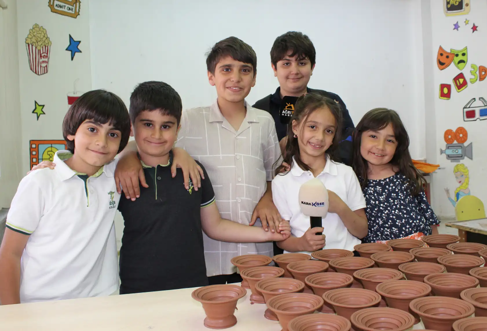 Ağrı Doğa Koleji öğrencileri, çömlek sanatıyla geleneksel kültürü tanıdı