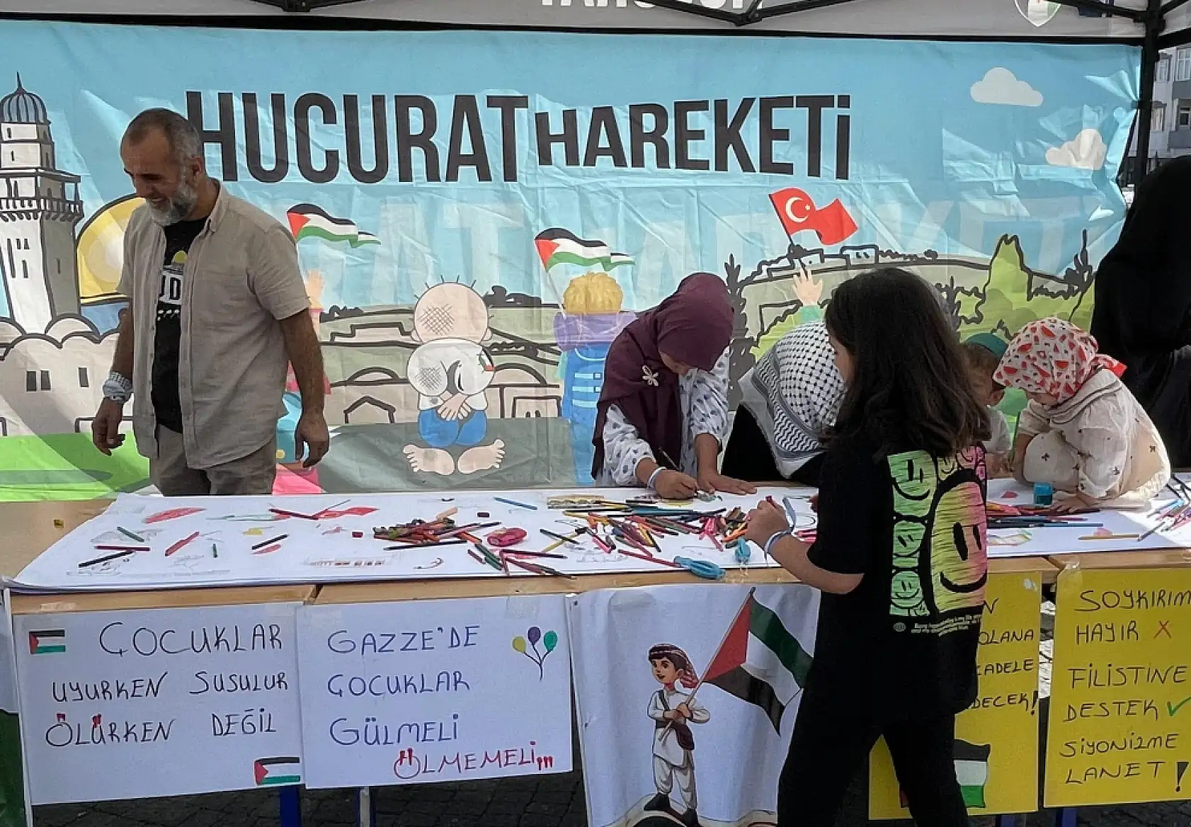 Doğubayazıt'ta Gazze ve Filistin dramını anlatan farkındalık etkinliği düzenlendi